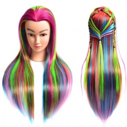 Queen hair Multiple Color manikin head for hair dressing academy cosmetology