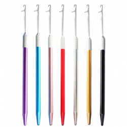 Queen hair Micro Links Hair Extension Kit Tool Latch Hook Crochet Needle